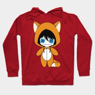 creepypasta jeff the killer fox costume doll Hoodie